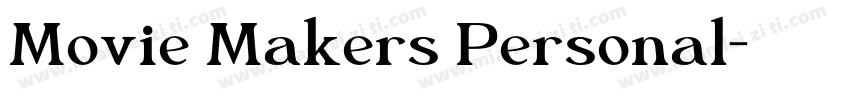 Movie Makers Personal字体转换